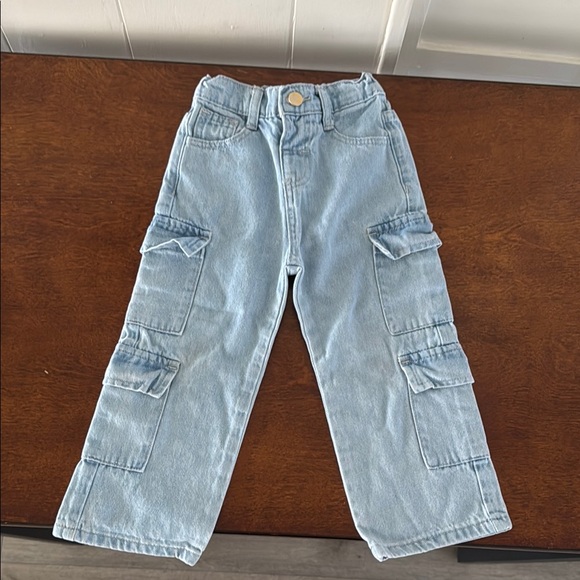 Children's Light Blue Cargo Jeans - Picture 1 of 2